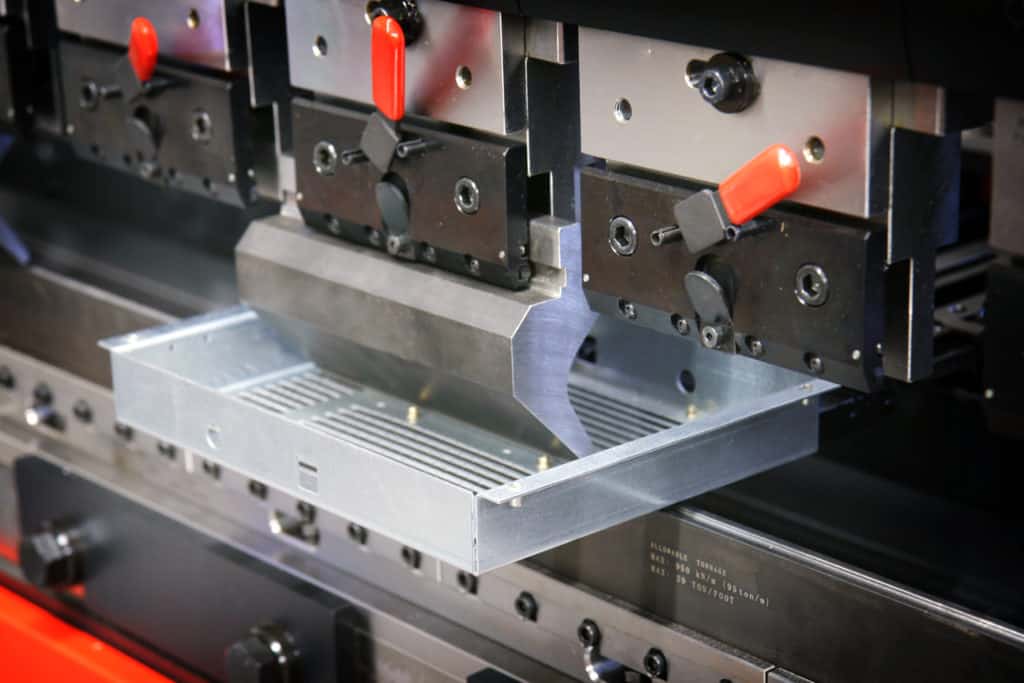 sheet metal case in bending machine