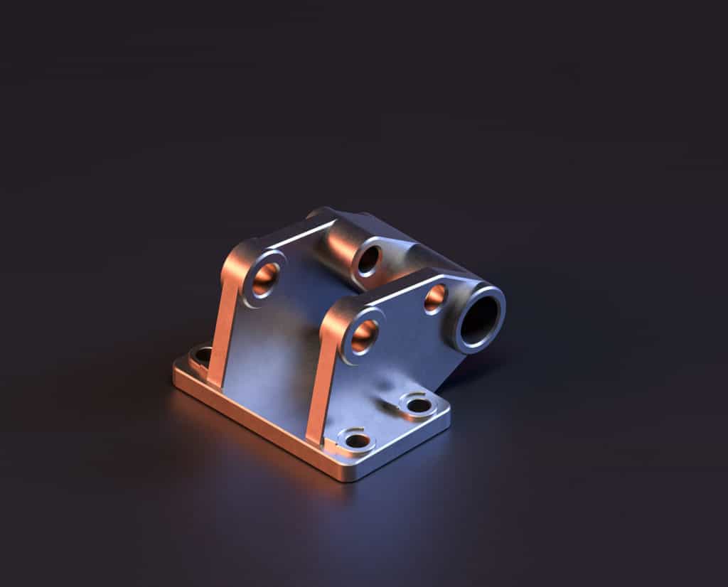 metal spare part with treatment
