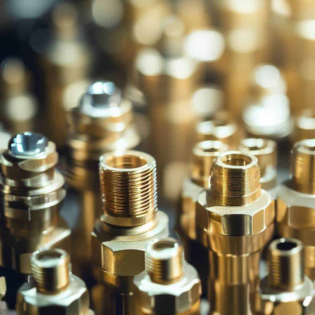 The hi-technology brass fitting connector manufacturing by machining center