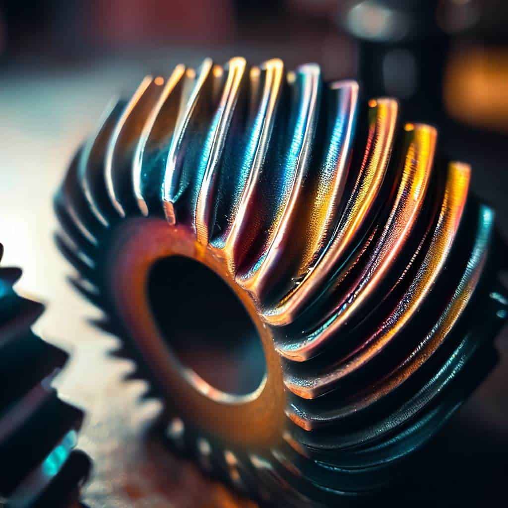 helical gear with alodine coating