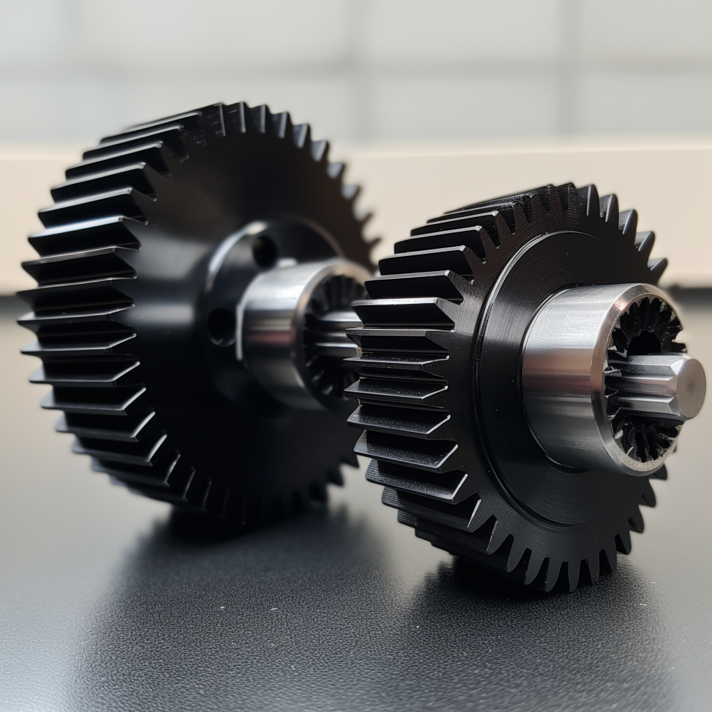 Bevel Gears, black oxide treatment.