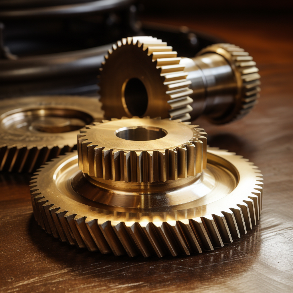 double helical gear, brass material.