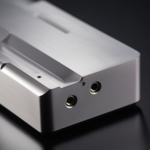 a sand blasting surface on a cnc milling metal part.