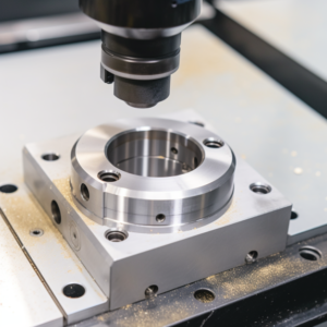 a tapped blind hole in a cnc milling component