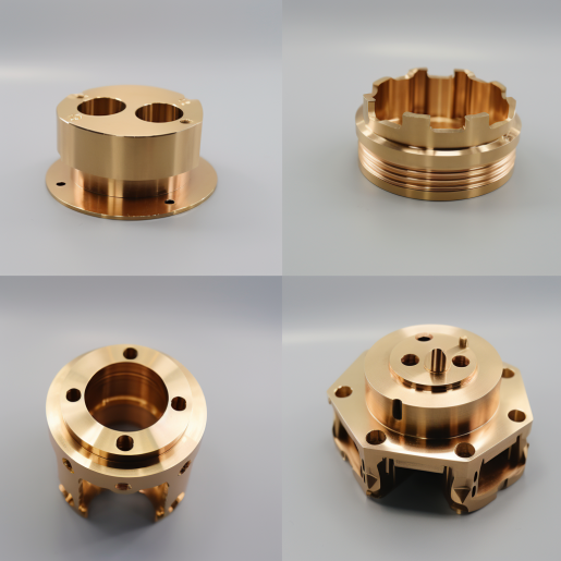 cnc machined part in difference materials