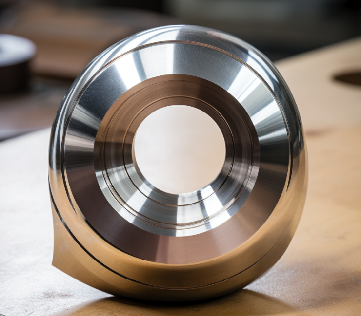 a cnc component with a smooth polished surface