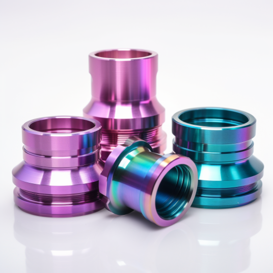 titanium anodizing components - 4 pieces with different color