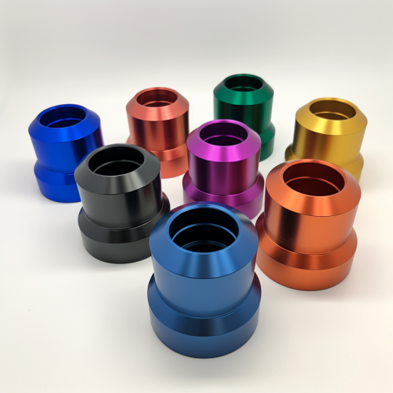 7 different colors of powder coated