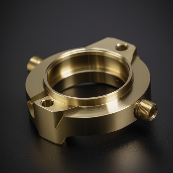 milling brass component