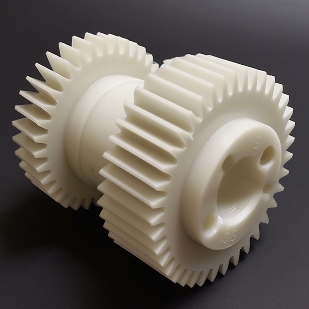 double spur gear, plastic