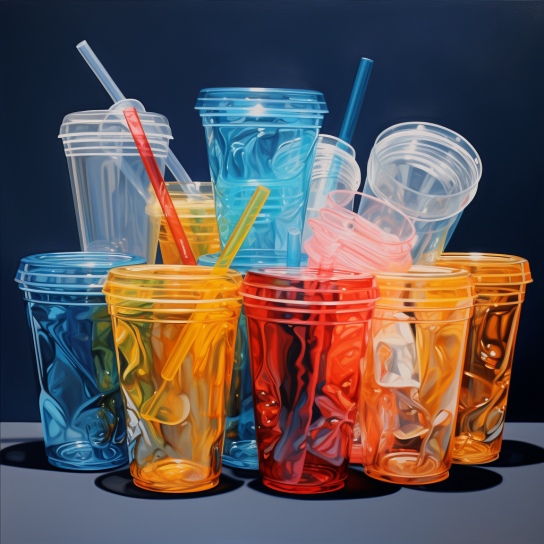 plastic cups