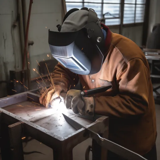 welding two metal parts