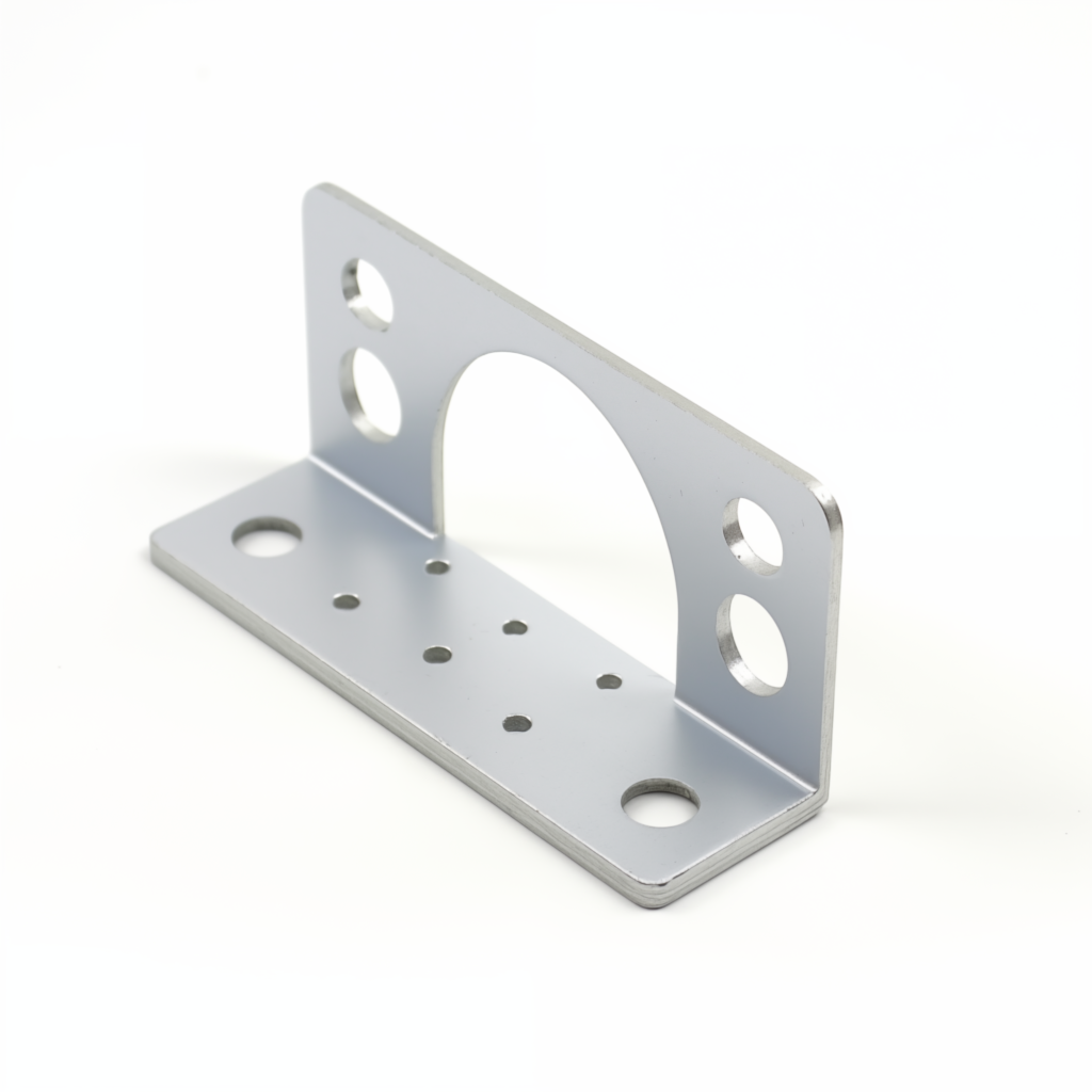 l bracket. metal cutting holes