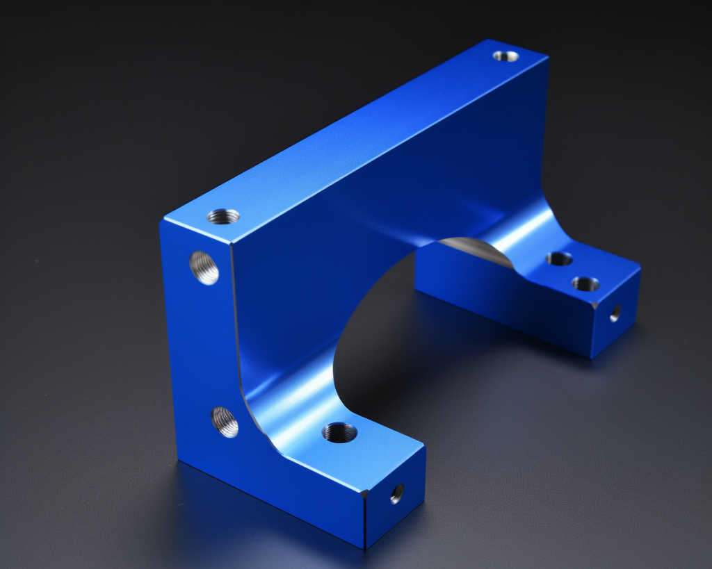 blue anodizing,l shape machining bracket