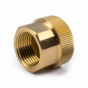 brass nut, turning