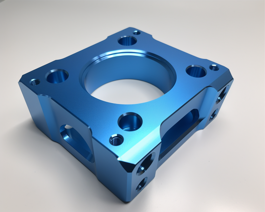 square support base, anodizing