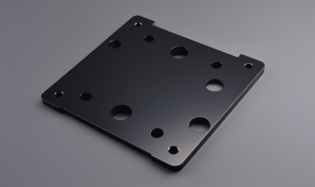 thin metal plate, black anodizing