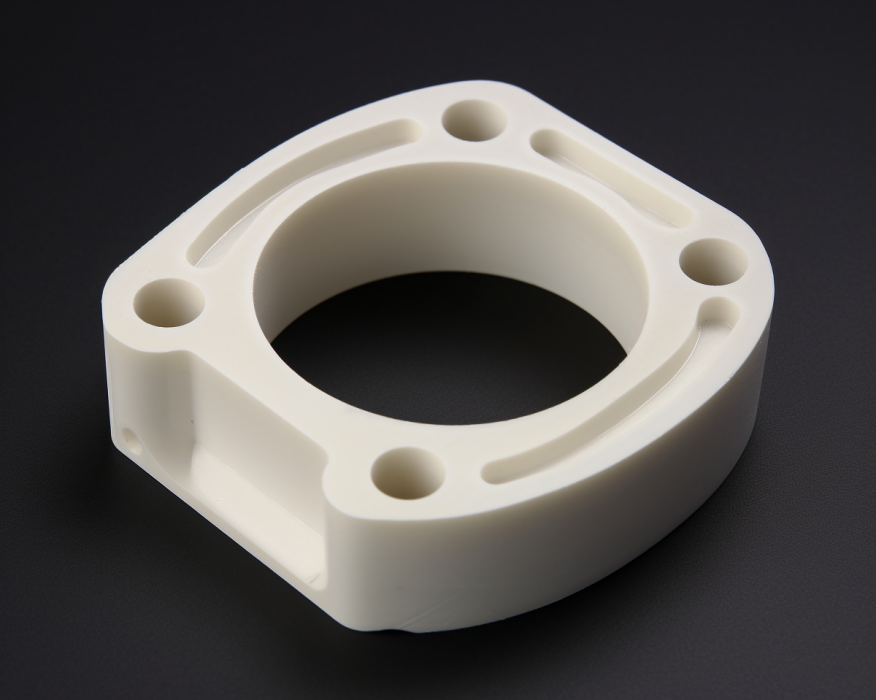 white acetal, base plate,milling