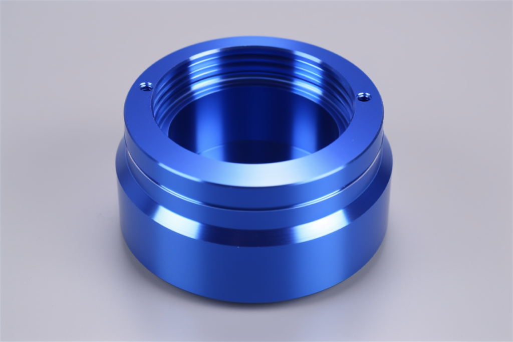 Blue anodized aluminum