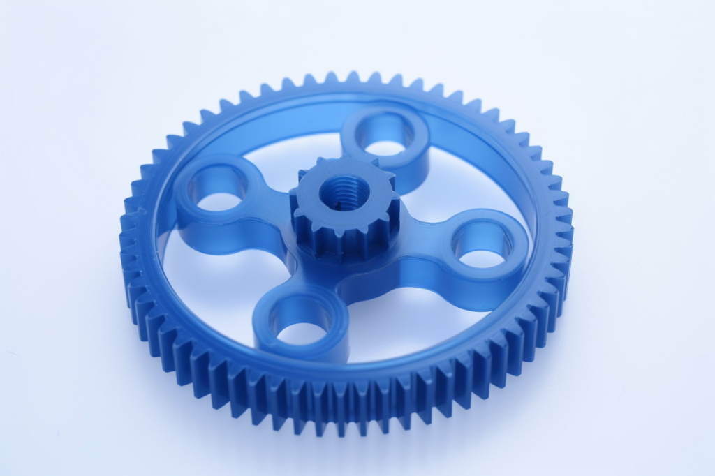 blue injection gear, spur, transmission gear