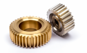 brass and steel spur gear