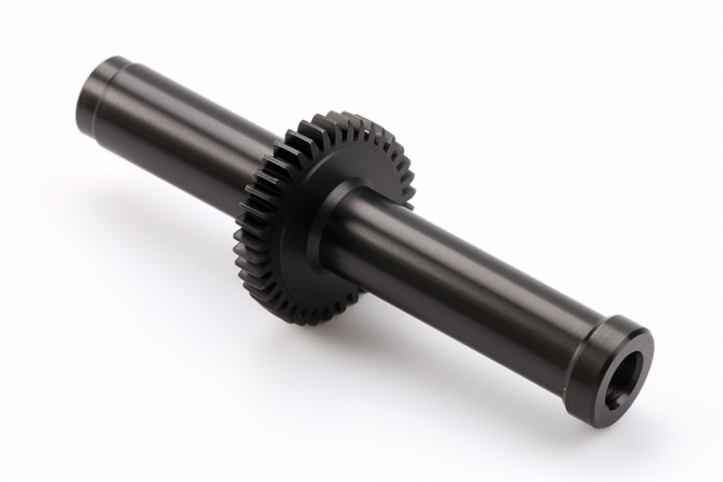 gear shaft, spur gear, black oxide