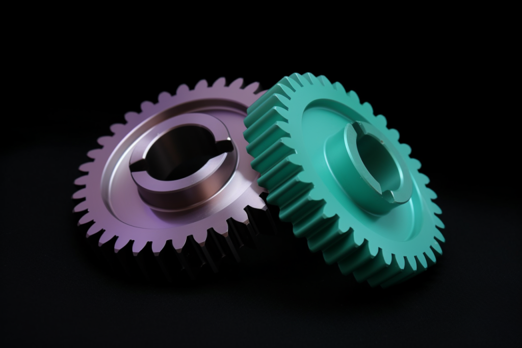 powder coating spur gears