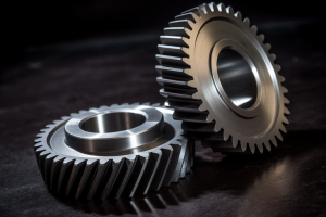 two helical gear, flat, alloy steel