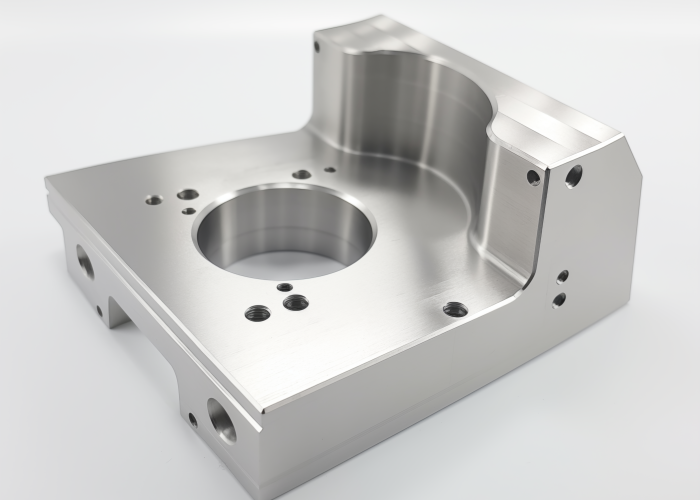 An aluminum part for an F housing