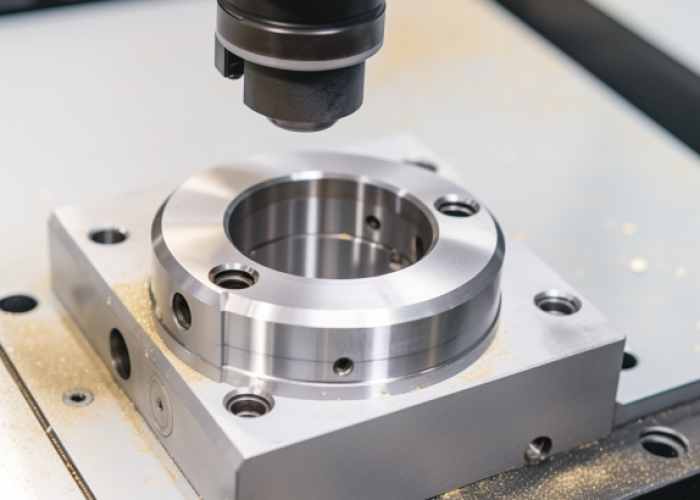 a tapped blind hole in a cnc milling component
