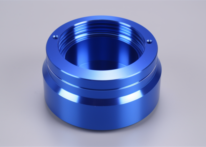 Blue anodized aluminum
