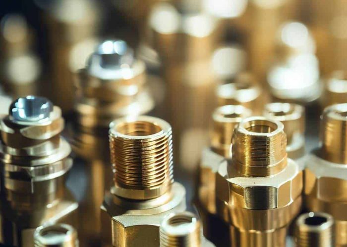 The hi-technology brass fitting connector manufacturing by machining center