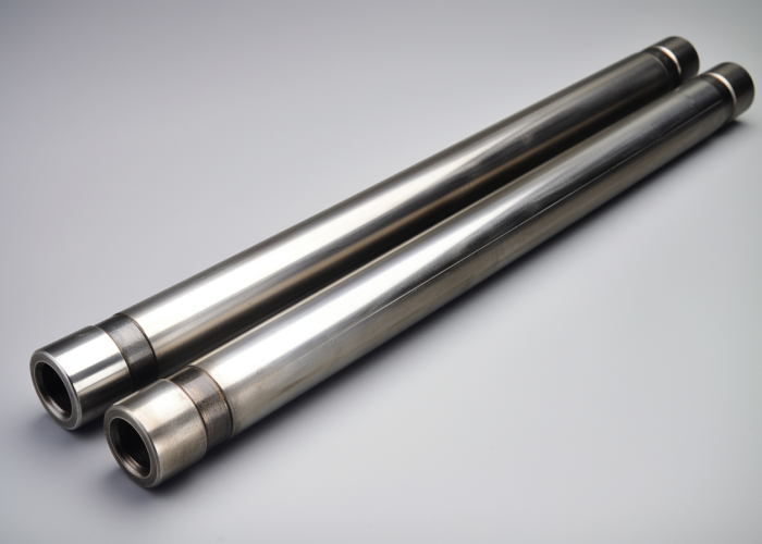 a pair of metal shafts