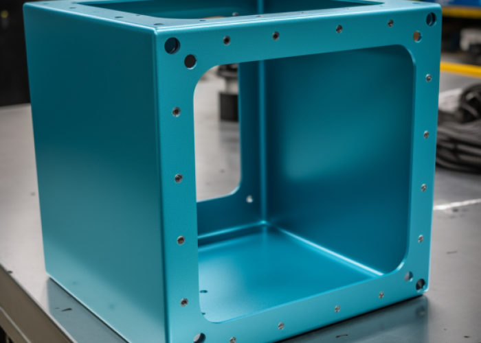 a welded anodizing aluminum enclosure