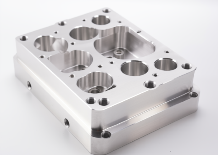 aluminum milling , square, as machined surface