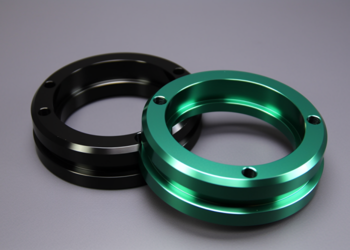 anodizing black and green, locking ring
