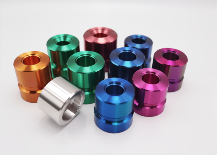 anodizing stainnless steel brushings, colorful