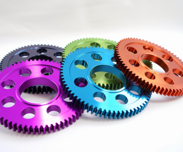 anodizing transfer gear. spur.flat