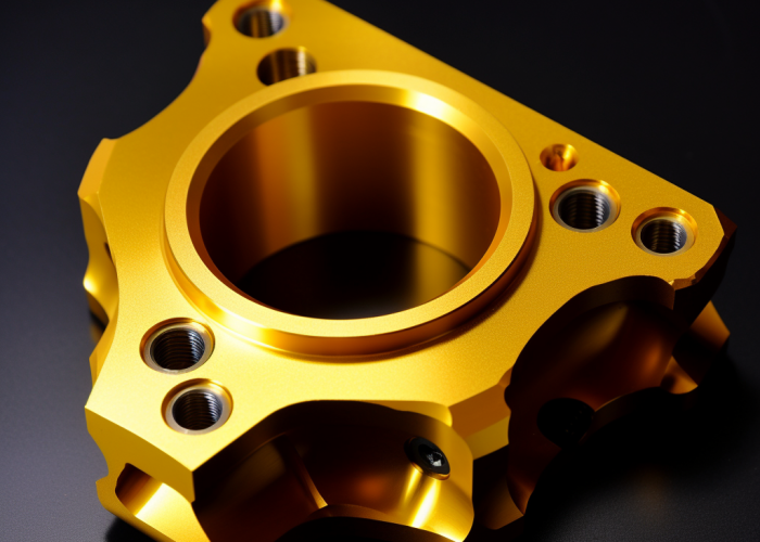 aluminum component anodizing with yellow color
