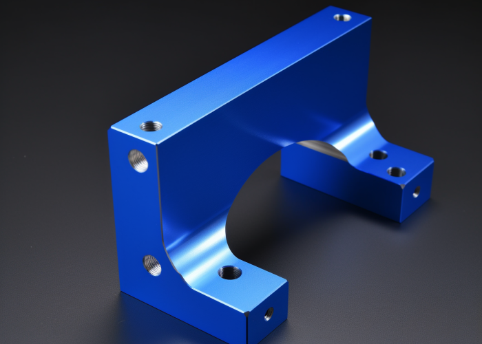 blue anodizing,l shape machining bracket