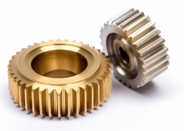 brass and steel spur gear