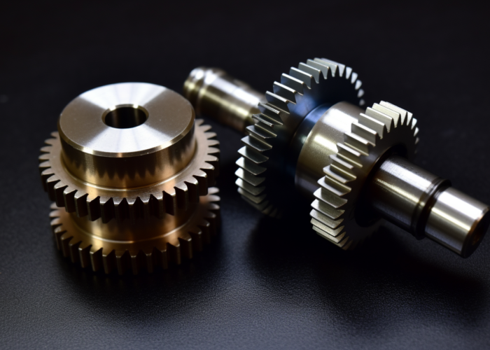 brass gear and steel gear shaft