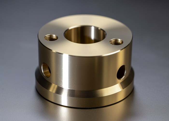 brass, holes turning