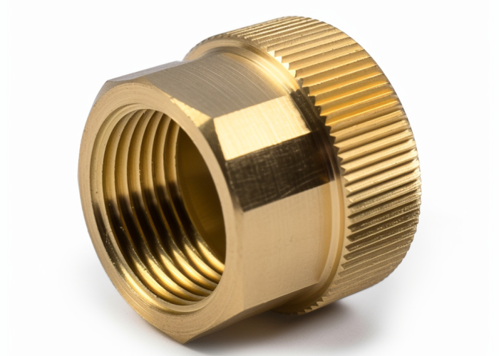 brass nut, turning