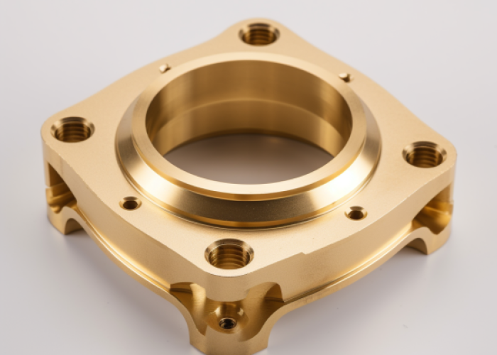 brass, square, milling part