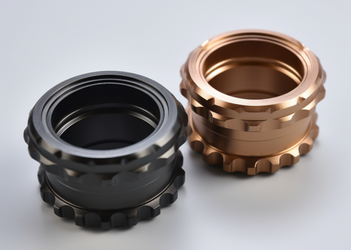 bronze and blacken mild steel, cnc turning parts