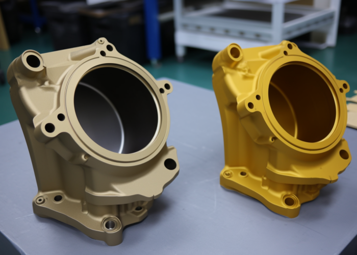 engine casting cases. powder coating