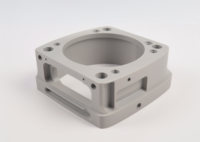 grey ptfe cnc milling part