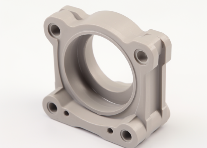 grey ptfe cnc milling part