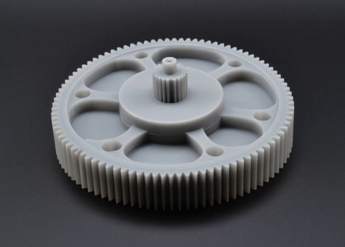grey spur gear, double